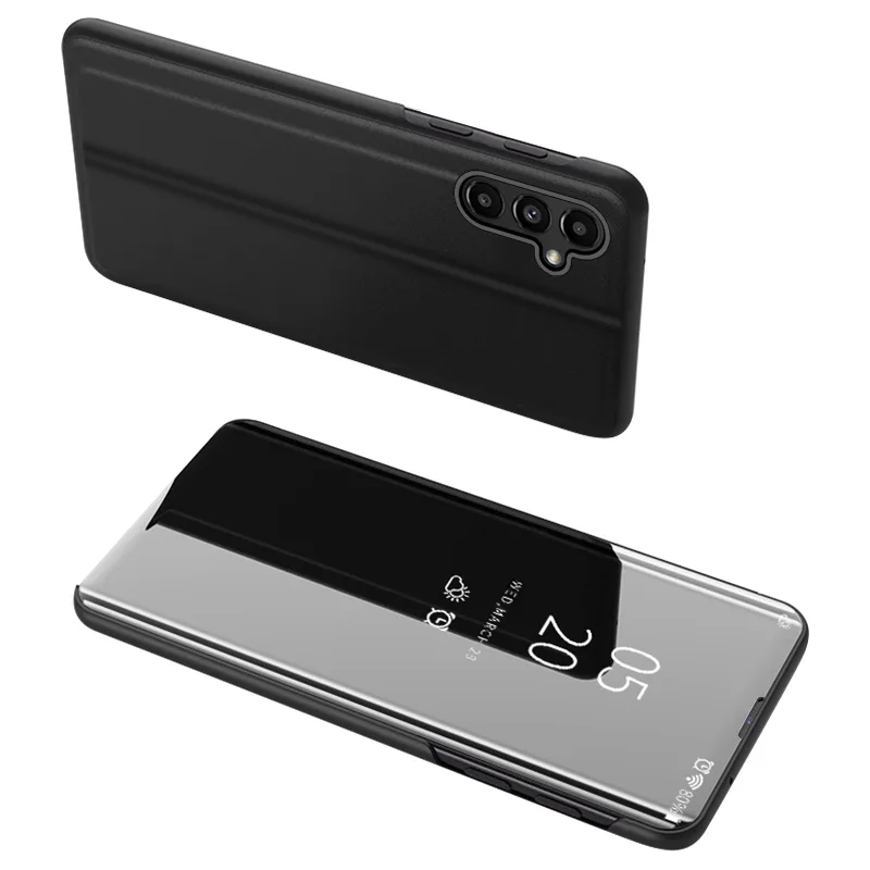 Kryt Clear View Case pre Samsung Galaxy A14 flipový kryt čierny