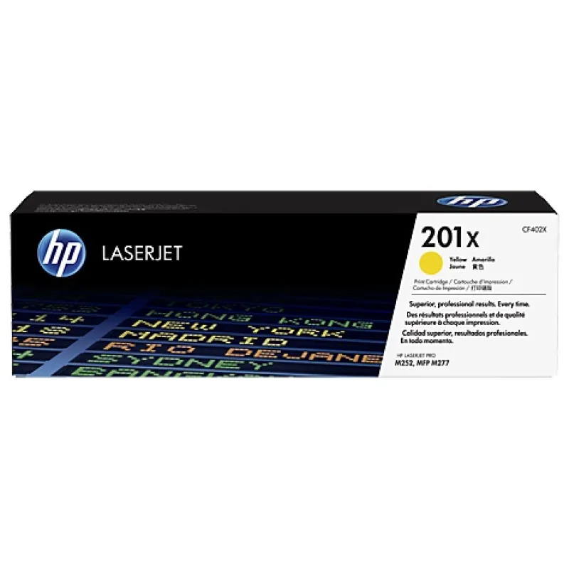 HP 201X tlačová kazeta žltá veľká, CF402X CF402X