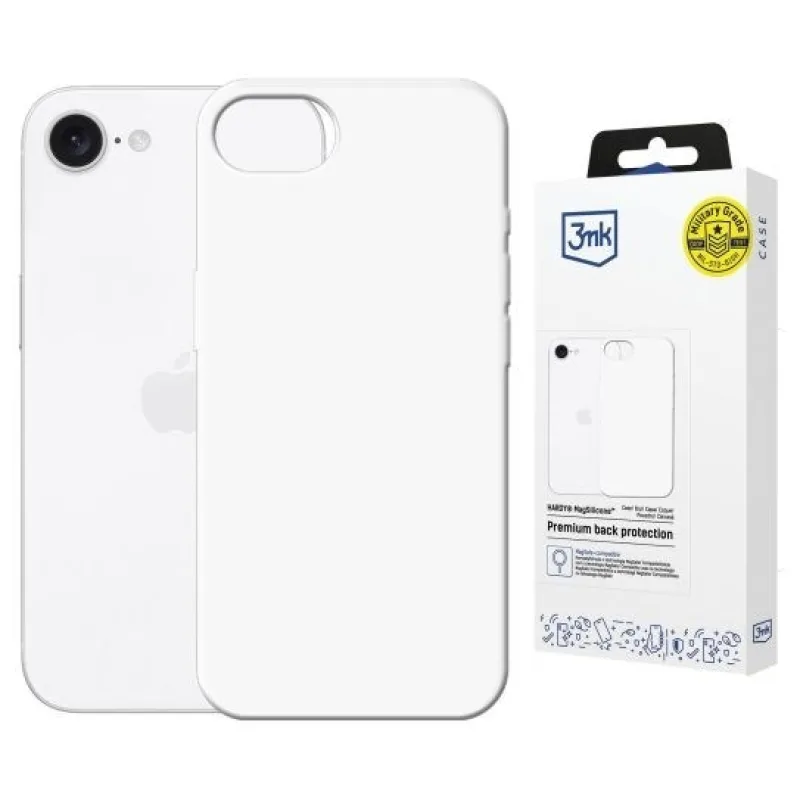3mk ochranný kryt HARDY MagSilicone pro Apple iPhone 16E White…
