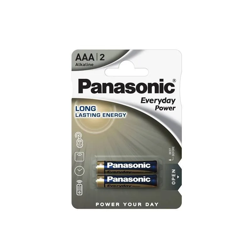 Panasonic Alkalická baterie LR03EPS/ 2BP Everyday Power (Blistr 2 ks)…
