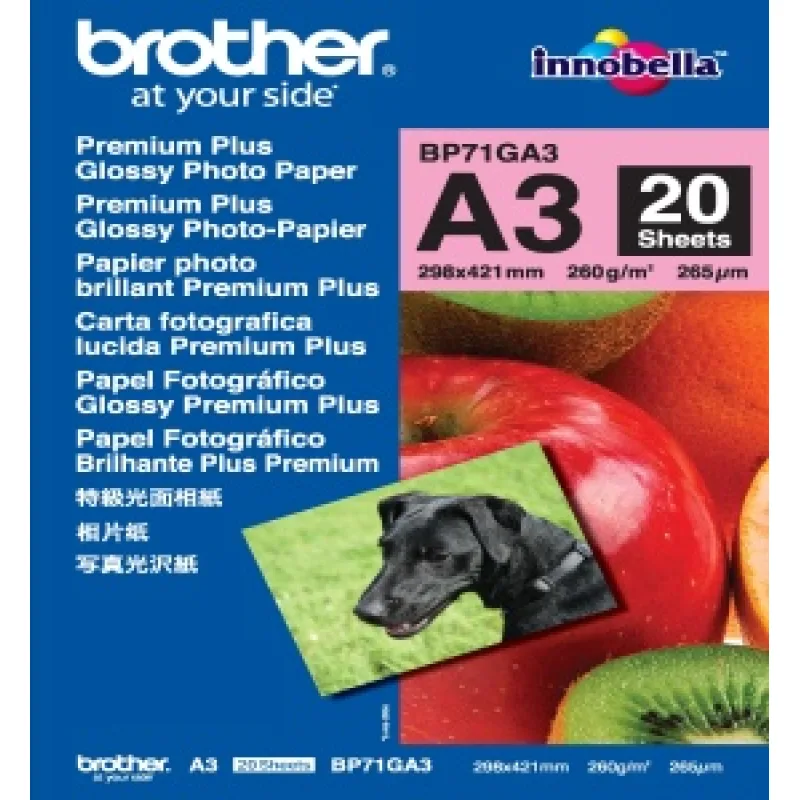 BP71GA3, 20 listov, A3 Premium Glossy, 260g BP71GA3