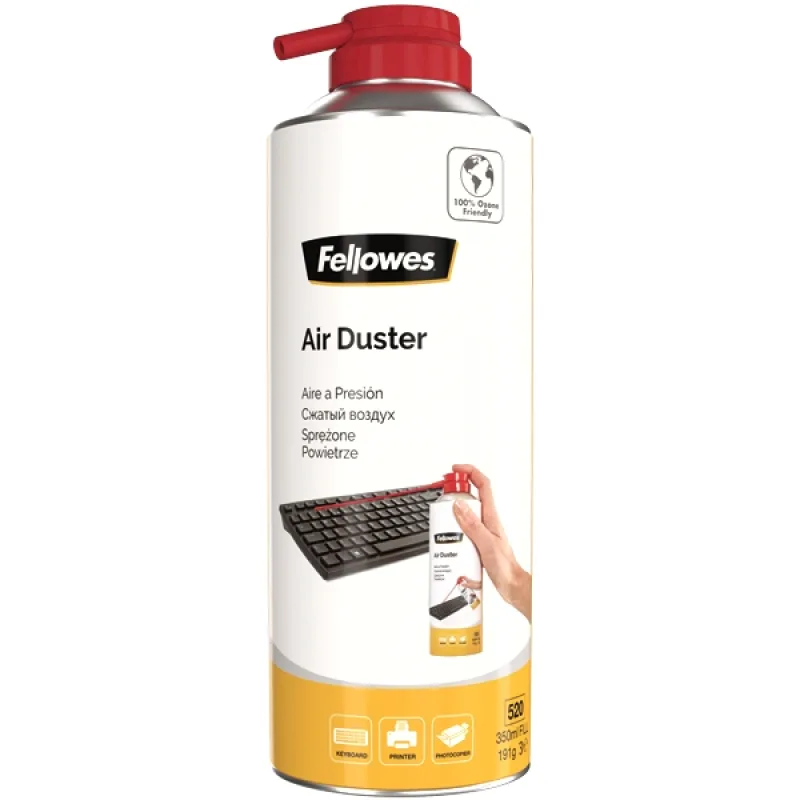 Stlačený vzduch Fellowes na čistenie, použitie v ľubovoľnej polohe 200 ml…