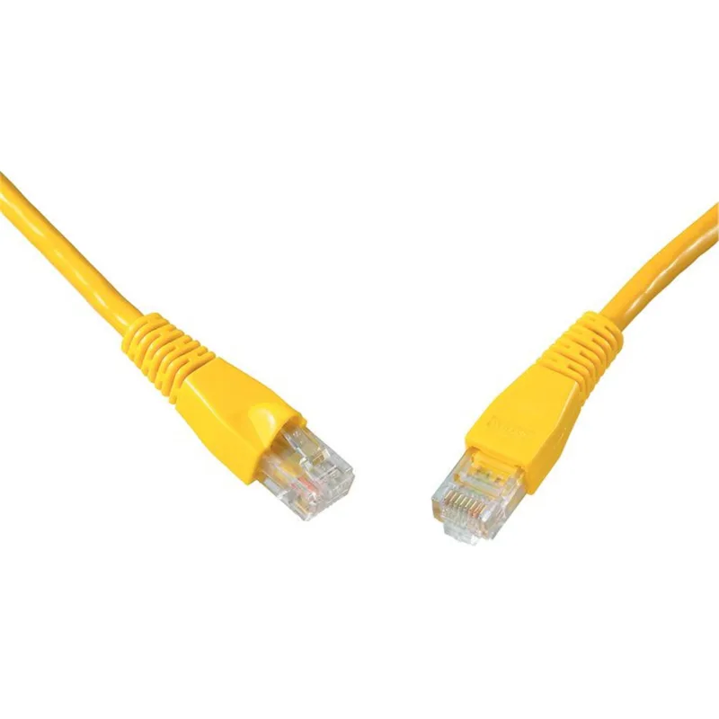SOLARIX patch kábel CAT6 UTP PVC 0, 5m žltý snag proof 28640059