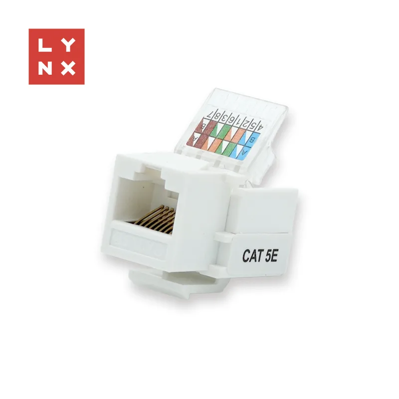 LYNX keystone UTP Cat5e, samozařevácí, 90 stp., bílý LX-KST-TL-90…