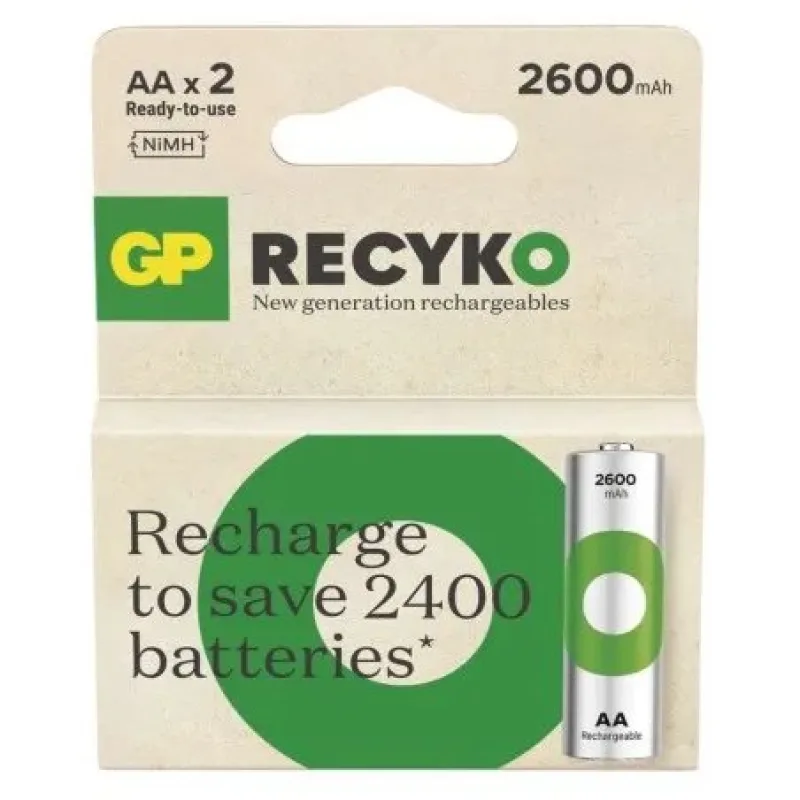 EMOS GP nabíjacia batéria ReCyko 2600 AA (HR6) 2PP B25272