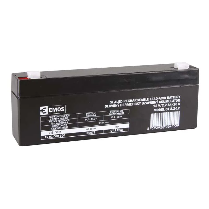 AKUMULÁTOR SLA 12V/ 2, 2Ah FA-4, 7mm 1201002600