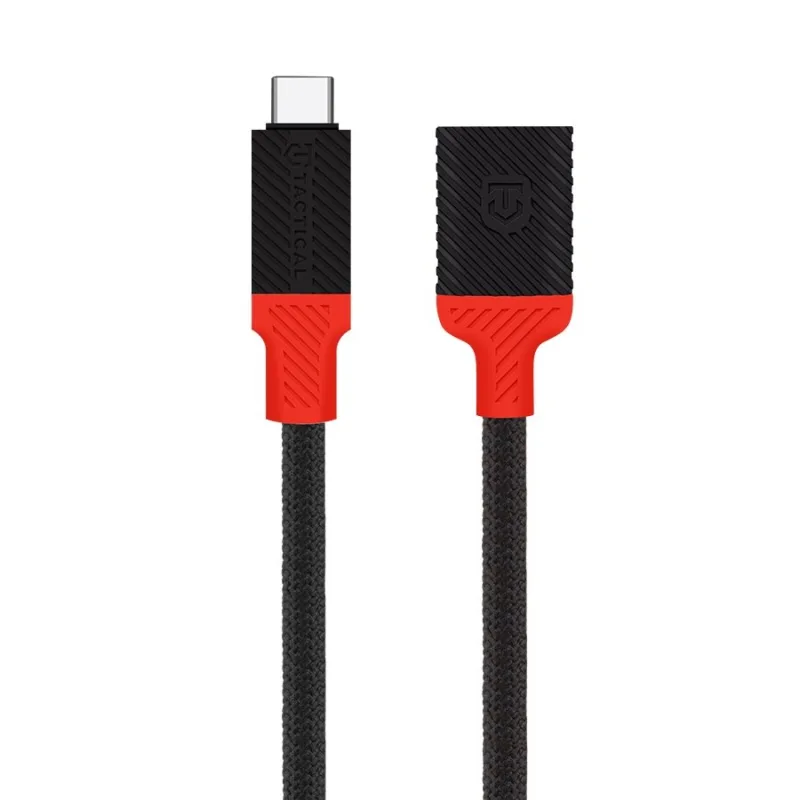 Tactical Pin4Fun adaptér USB-C/ Lightning 0, 1m Black/ Red 8596311251733