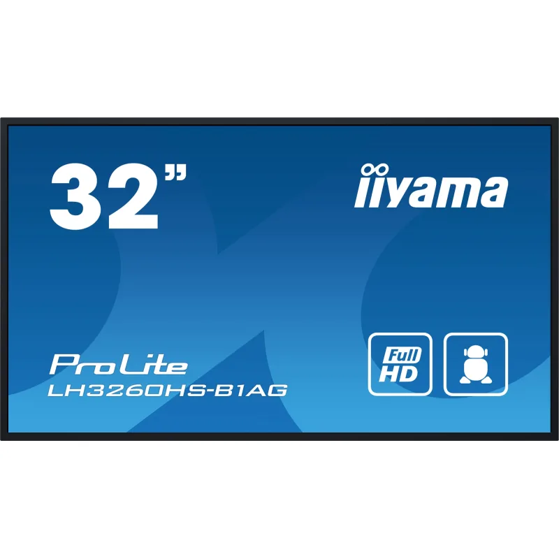 32" iiyama LH3260HS-B1AG: VA, FHD, Android 11, 24/ 7 LH3260HS-B1AG