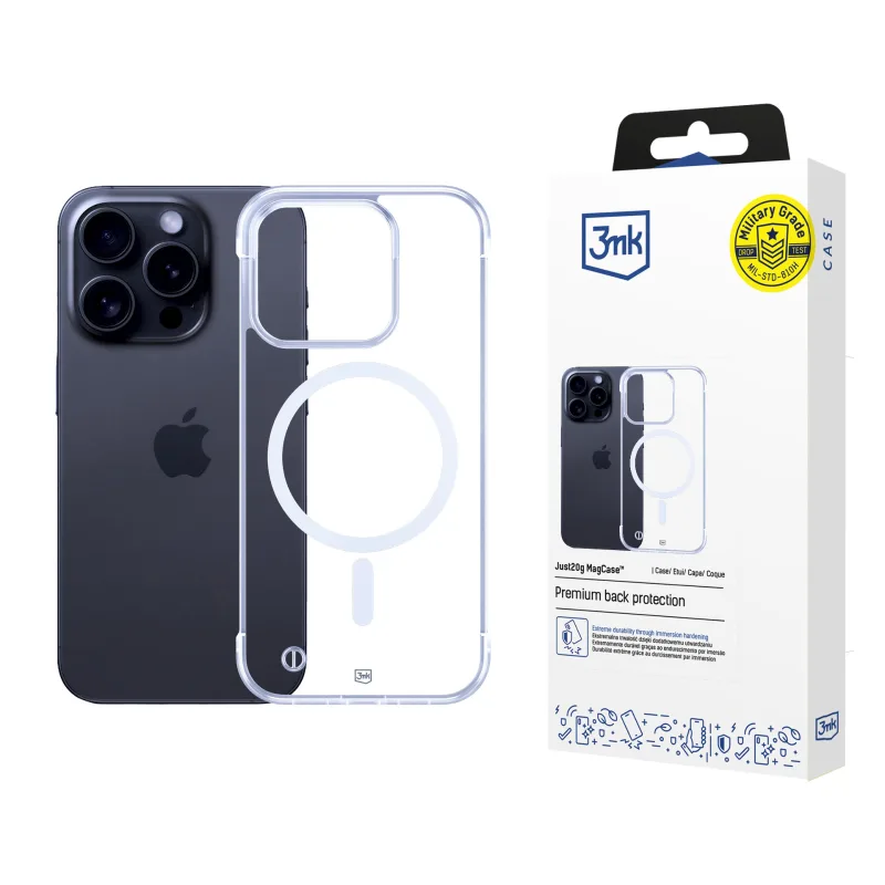3mk ochranný kryt Just20g MagCase pro Apple iPhone 15 5903108609661