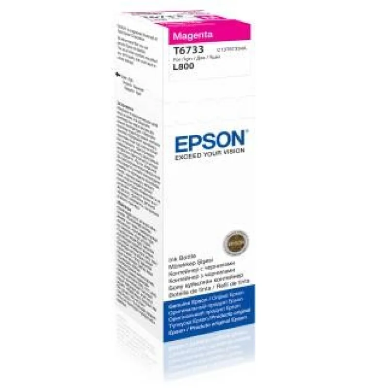 Atramentová tyčinka EPSON T6733 Purpurový atrament 70 ml pre L800/ L1800…