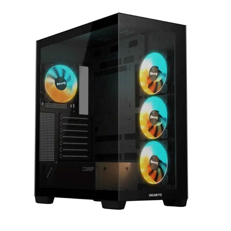 GIGABYTE C500 PANORAMIC STEALTH/ Midi Tower/ Transpar./ Čierna GB-C500P ST