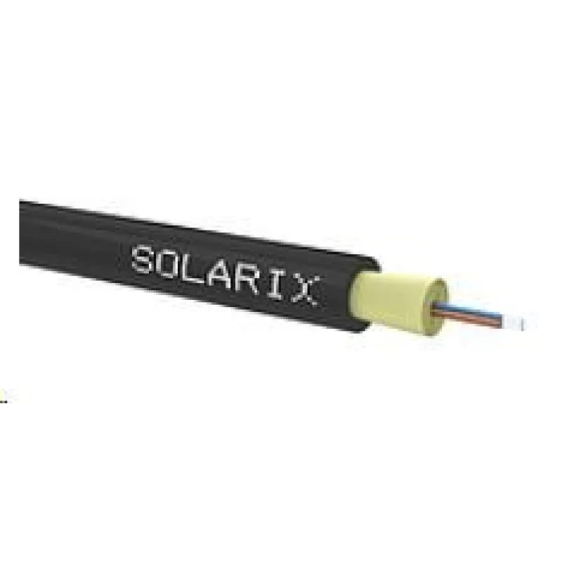 DROP1000 Solarix kábel, 4vl 9/ 125, 3, 6mm, LSOH, čierny, 500m…