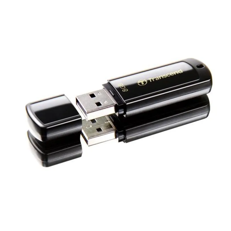 TRANSCEND Flash disk 8GB JetFlash®350, USB 2.0 (R:13/ W:4 MB/ s) čierna…