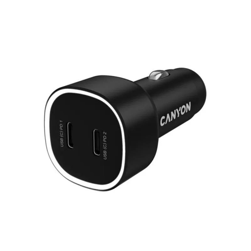 Canyon OnDrive 60, univerzálna autonabíjačka, 2x USB-A, rýchle nabíjanie,…