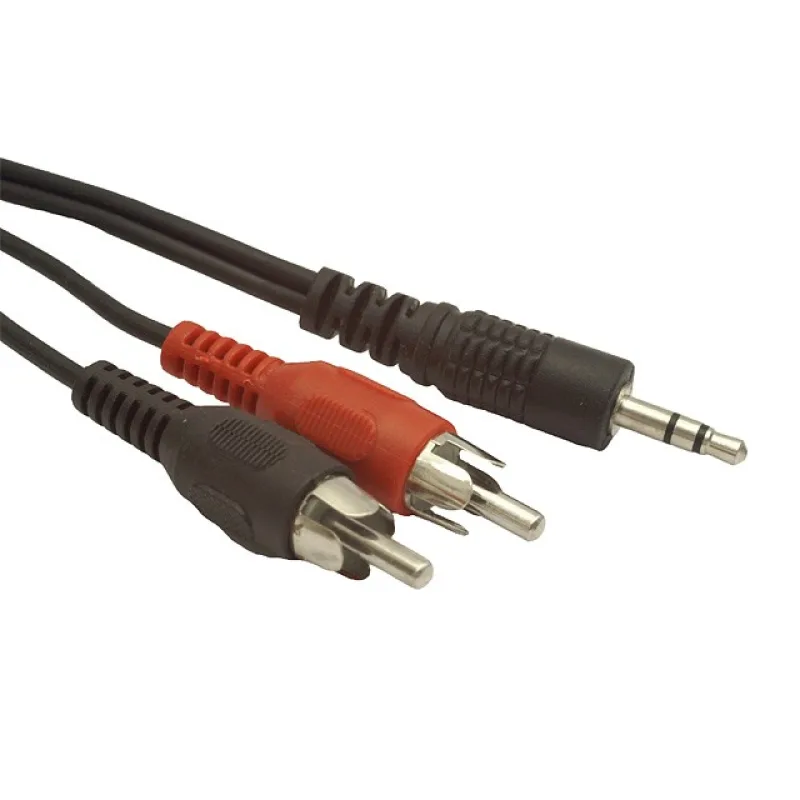 GEMBIRD kábel minijack 3.5mm - 2x RCA M/ M 2, 5m CCA-458-2.5M