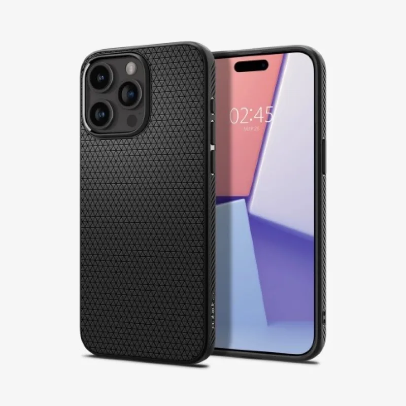 Spigen kryt Liquid Air pre iPhone 15 Pro Max - Matte Black ACS06562