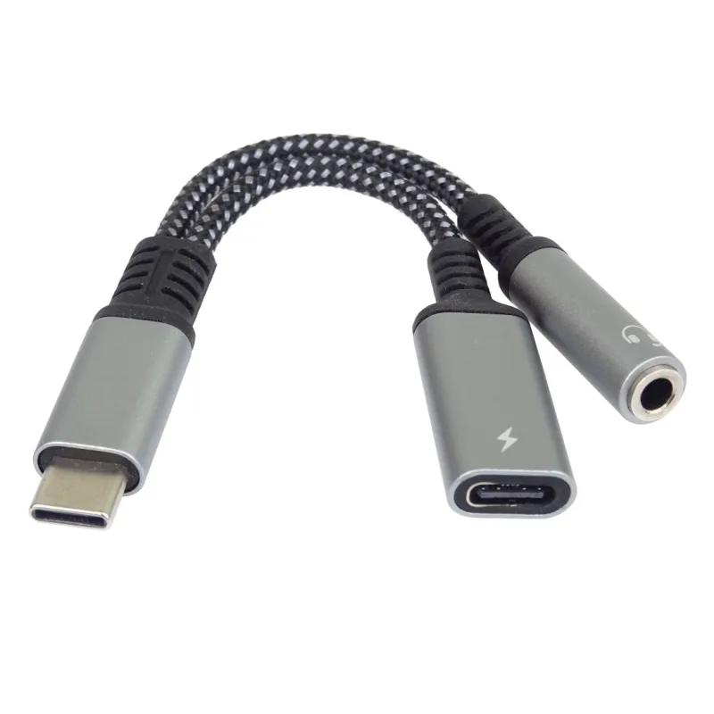 PremiumCord Redukcia USB-C / 3, 5mm jack s DAC chipom + USB-C na…
