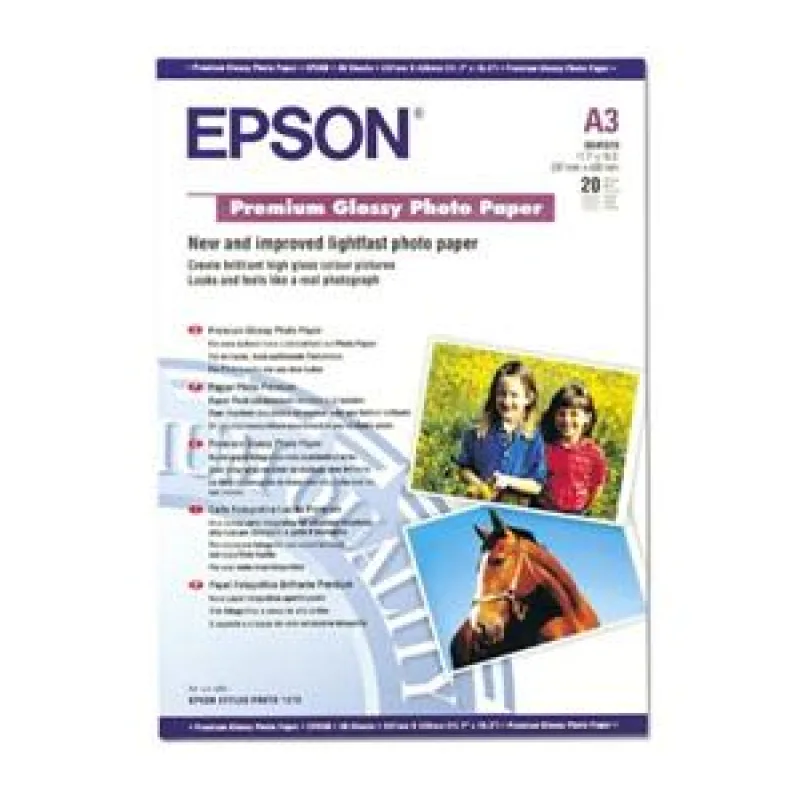 EPSON A3, Premium Glossy Photo Paper (20listov) C13S041315