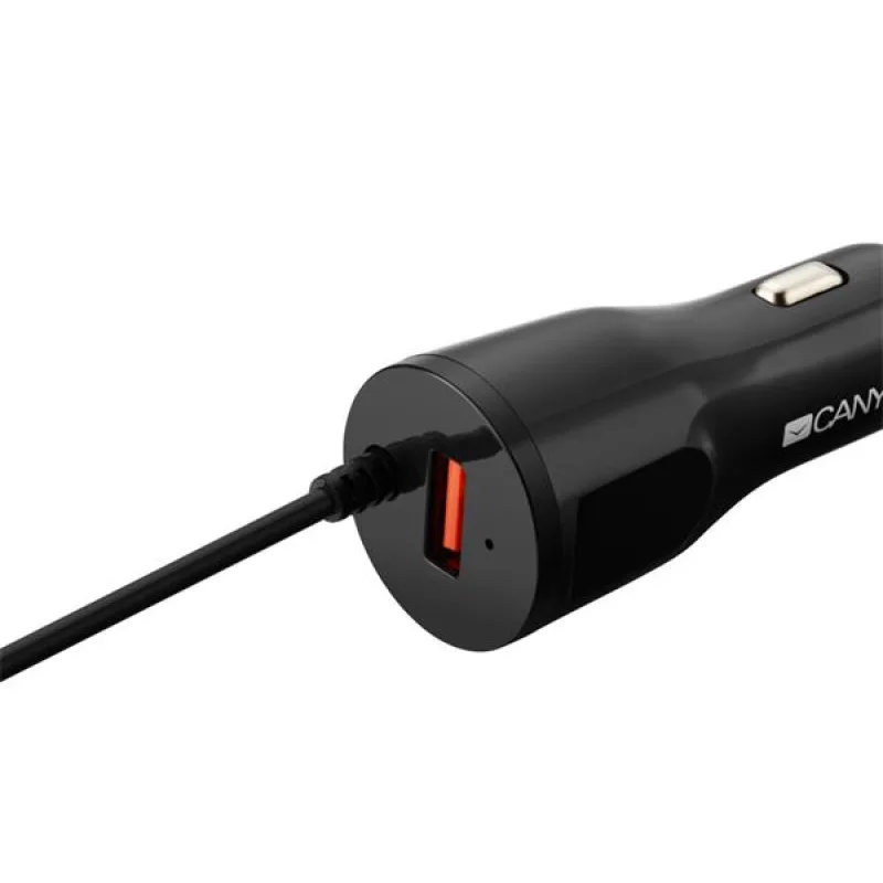 Canyon C-031, univerzálna autonabíjačka, 1x USB, výstup 5V/2,4A, Smart IC…