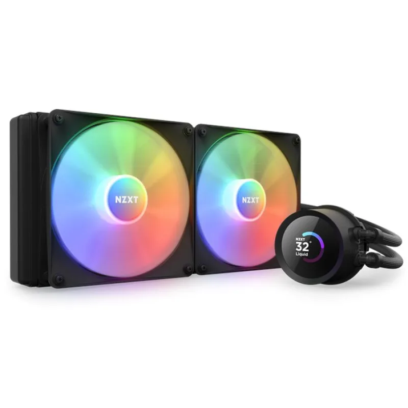 NZXT AIO liquid cooler CPU Kraken 240 RGB, LCD display, black RL-KR240-B1