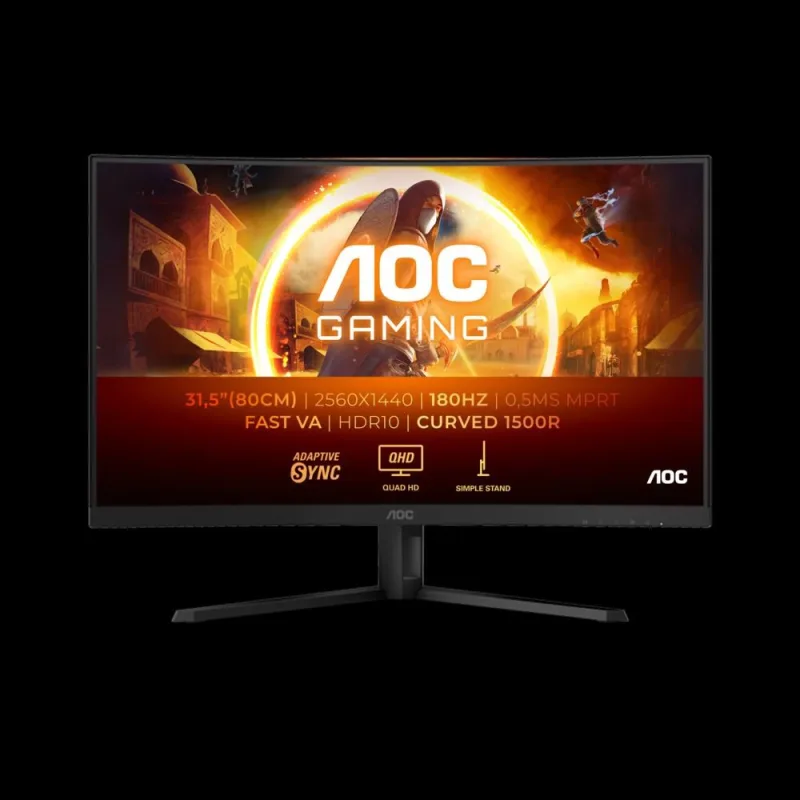 AOC MT VA LCD WLED 31, 5" CQ32G4VE - Fast VA panel, 2560x1440, 2xHDMI, …