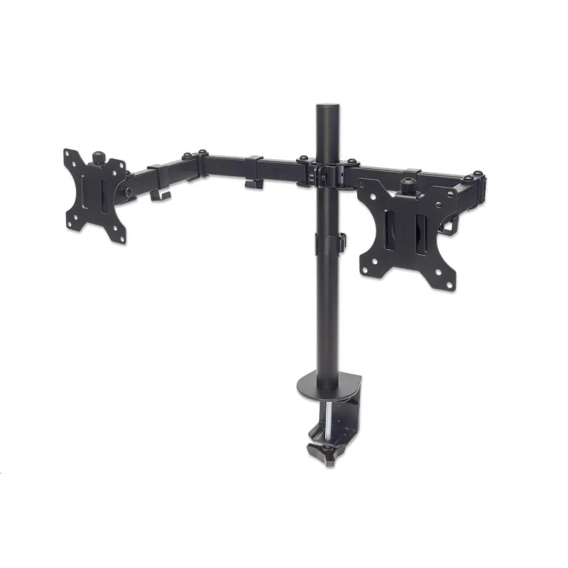 Stolný držiak MANHATTAN pre 2xLCD, 13" až 32", čierny 461528