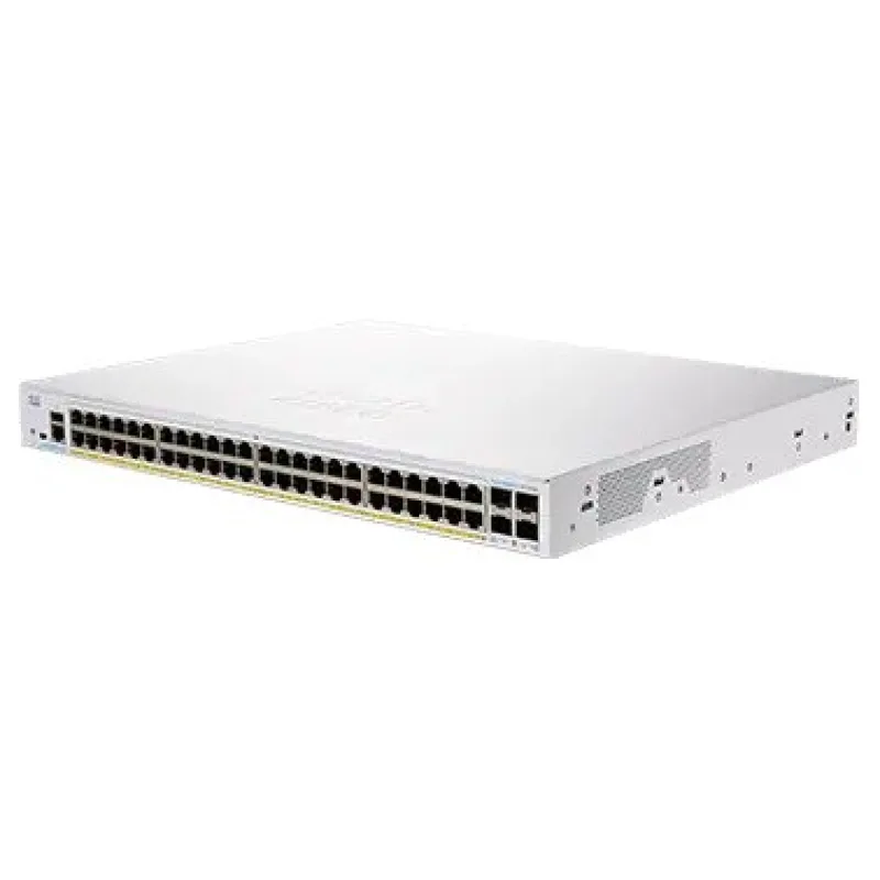 Cisco switch CBS350-48FP-4X-UK (48xGbE, 4xSFP+, 48xPoE+, 740W) - REFRESH…