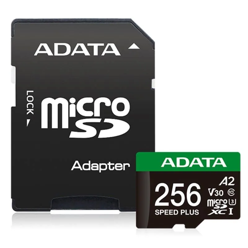 Adata Speed Plus/ Micro SDXC/ 256GB/ UHS-I U3 / Class 10/ + Adaptér…