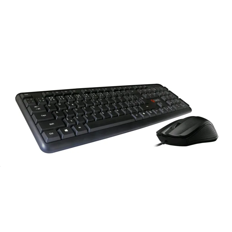 C-TECH Klávesnica a myš KBM-102, drôtový set, USB, CZ/ SK KBM-102-BL