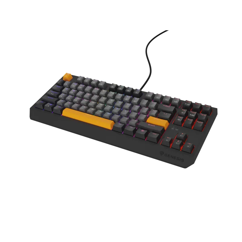 Genesis herná klávesnica THOR 230/ TKL/ RGB/ Outemu Red/ Drôtová USB/ US…