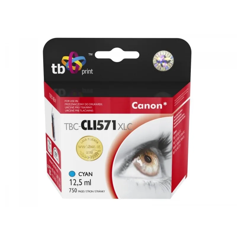 Ink. kazeta TB komp. s Canon CLI-571XL, 0332C001 CY TBC-CLI571XLC