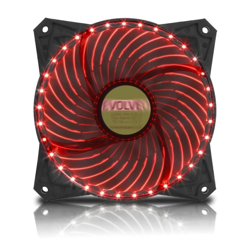 EVOLVEO ventilátor 120mm, LED 33 bodov, červený FAN12RD33