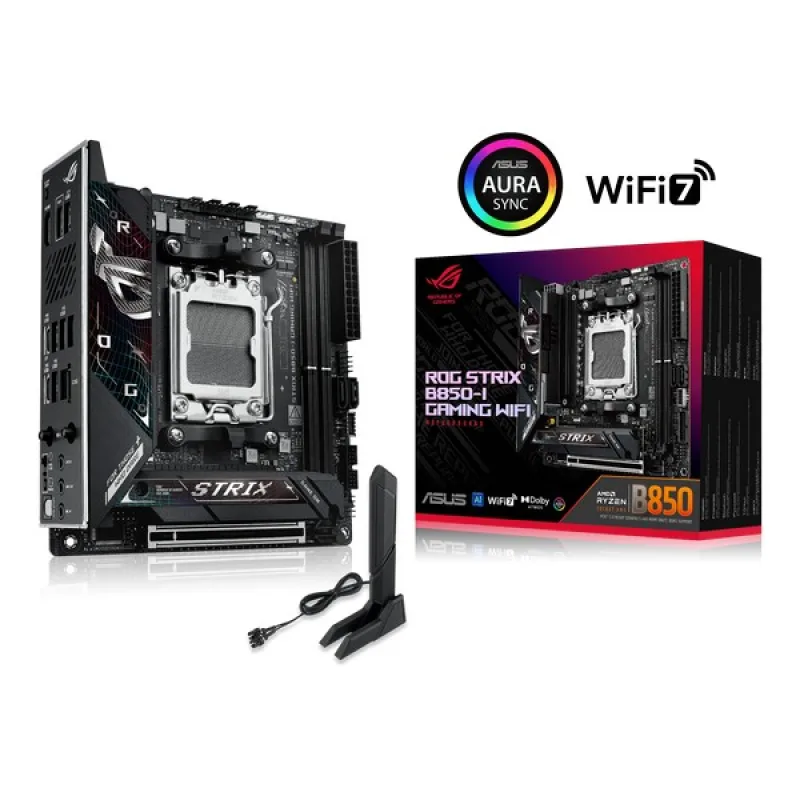 ASUS ROG STRIX B850-I GAMING WIFI soc AM5 DDR5 B850 mITX HDMI 90MB1K30…