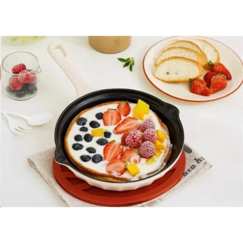 BUYDEEM Liatinová panvica 21 cm, model CP542, Farba ovsená biela CP542-OW