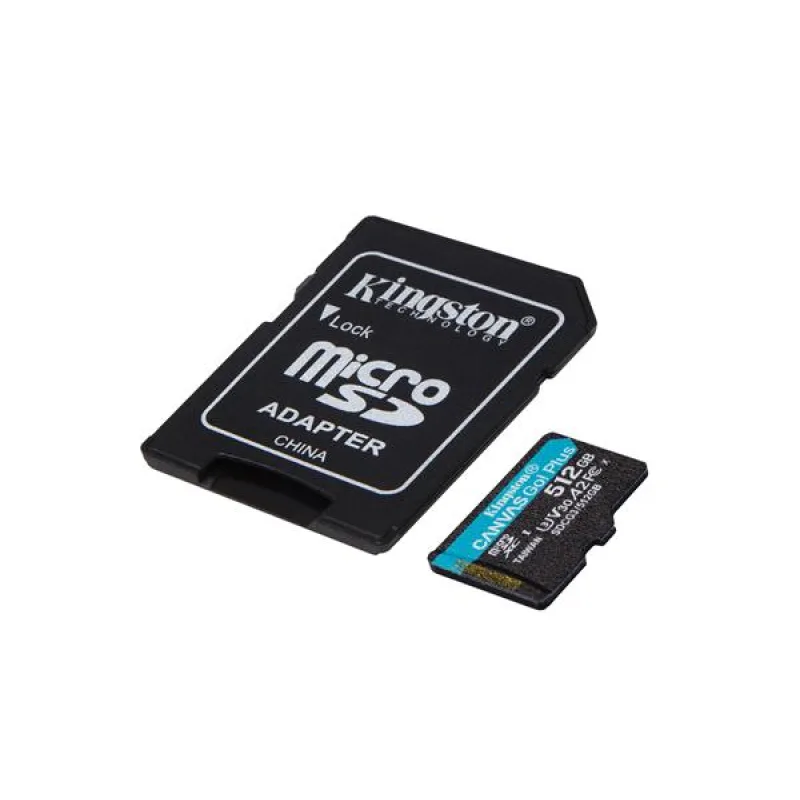 512 GB . microSDXC karta Kingston Canvas Go Plus + adaptér SDCG3/512GB