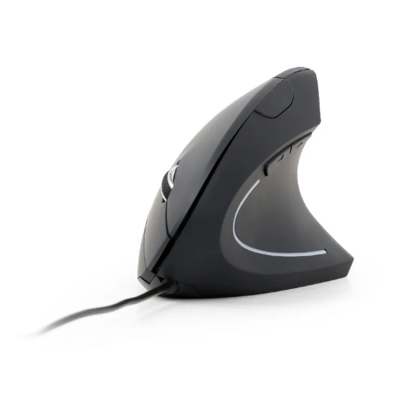 Myš GEMBIRD MUS-ERGO-01, ergonomická, čierna, USB MUS-ERGO-01