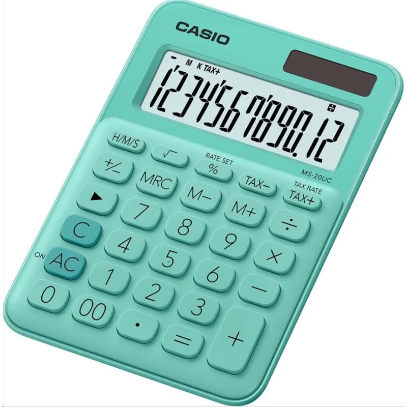 CASIO kalkulačka MS 20UC GN, Stolní kalkulátor MS 20UC GN