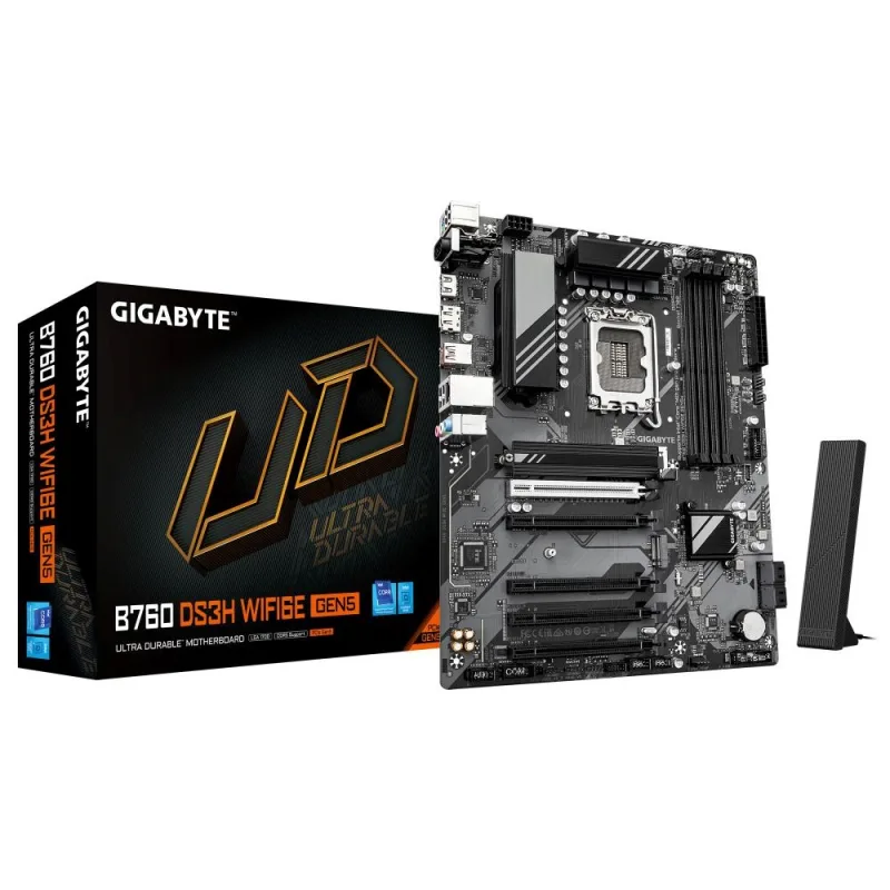 GIGABYTE B760 DS3H WIFI6E GEN5/ LGA 1700/ ATX B760 DS3H WF6E GEN5