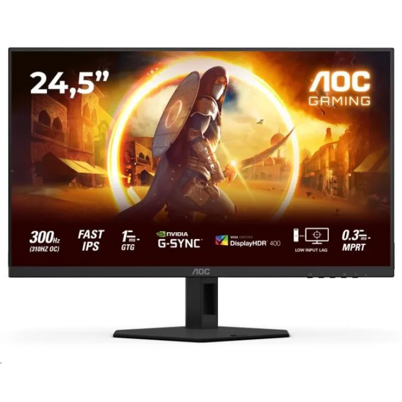 AOC MT 24, 5" 25G4SRE - 1920x1080, Fast IPS, 300Hz (OC 310Hz), 2xHDMI,…