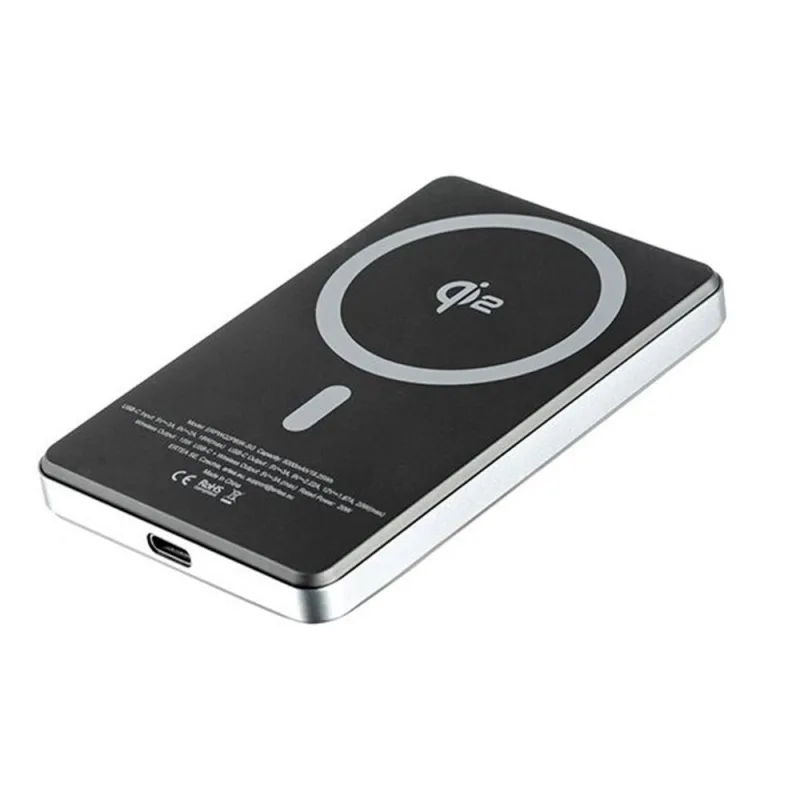 ER POWER powerbank Widget Dual Qi2 5000 mAh 15W - Space Gray ERPWQ2PB5K-SG