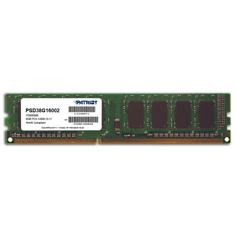 Patriot/ DDR3/ 8GB/ 1600MHz/ CL11/ 1x8GB PSD38G16002