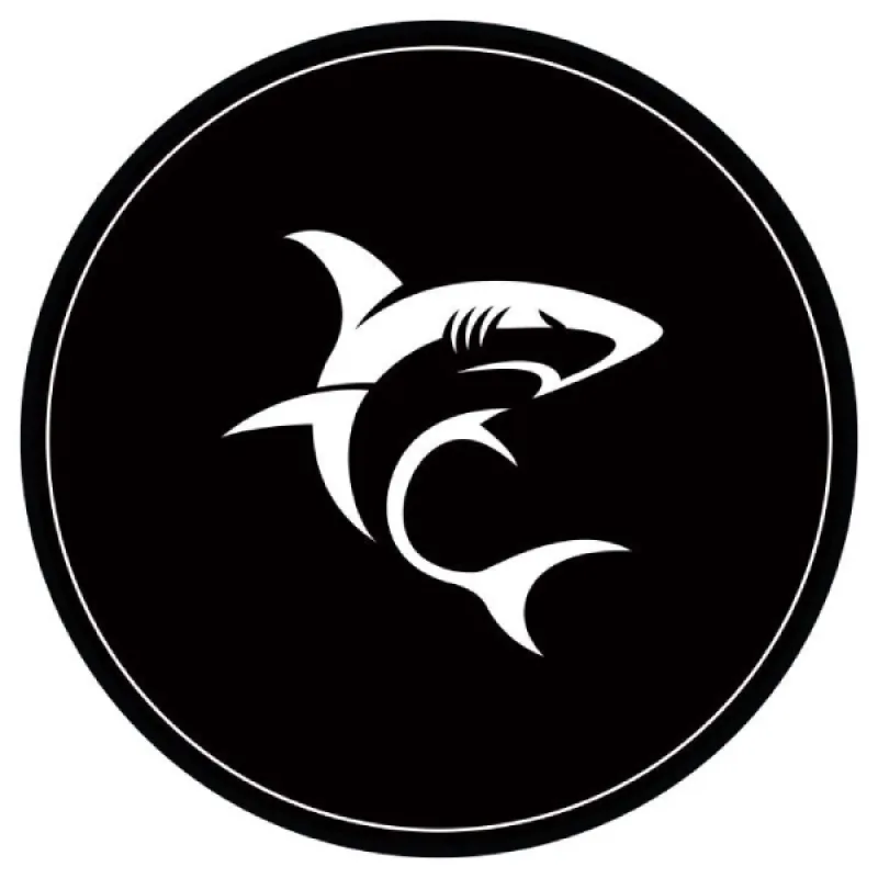 White Shark PHARAOH chair mat, 120 cm, black/white PHARAOH