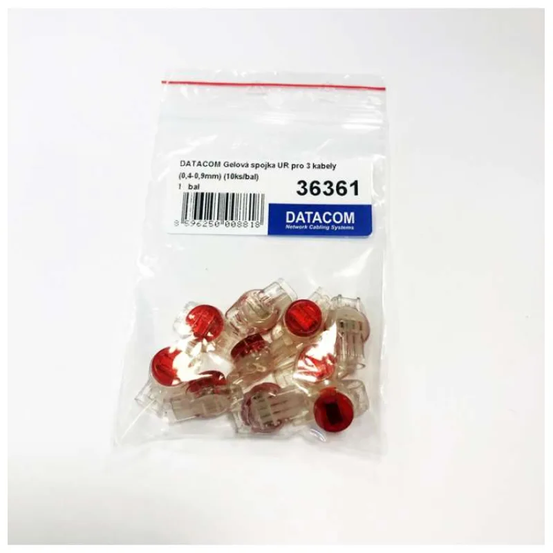DATACOM Gelová spojka UR pro 3 kabely (0,4-0,9mm) (10ks/bal) (36361)