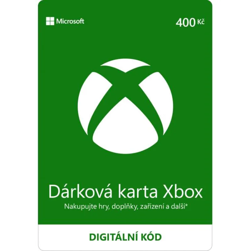ESD XBOX - Dárková karta Xbox 400 Kč (K4W-01597)