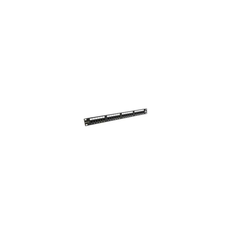 19" patch panel Solarix 24 x RJ45 CAT6 UTP 350 MHz čierny 1U SX24-6-UTP-BK (24200024)