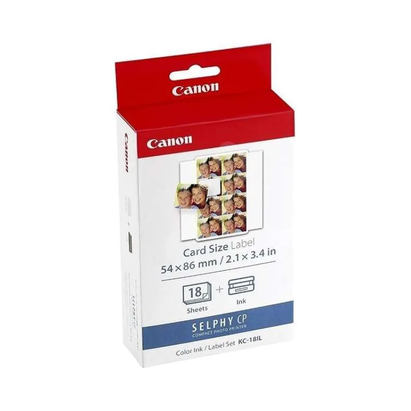 Canon KC18IL papier 22x17,3mm 18ks pre termosublimačnú tlačiareň (7740A001)