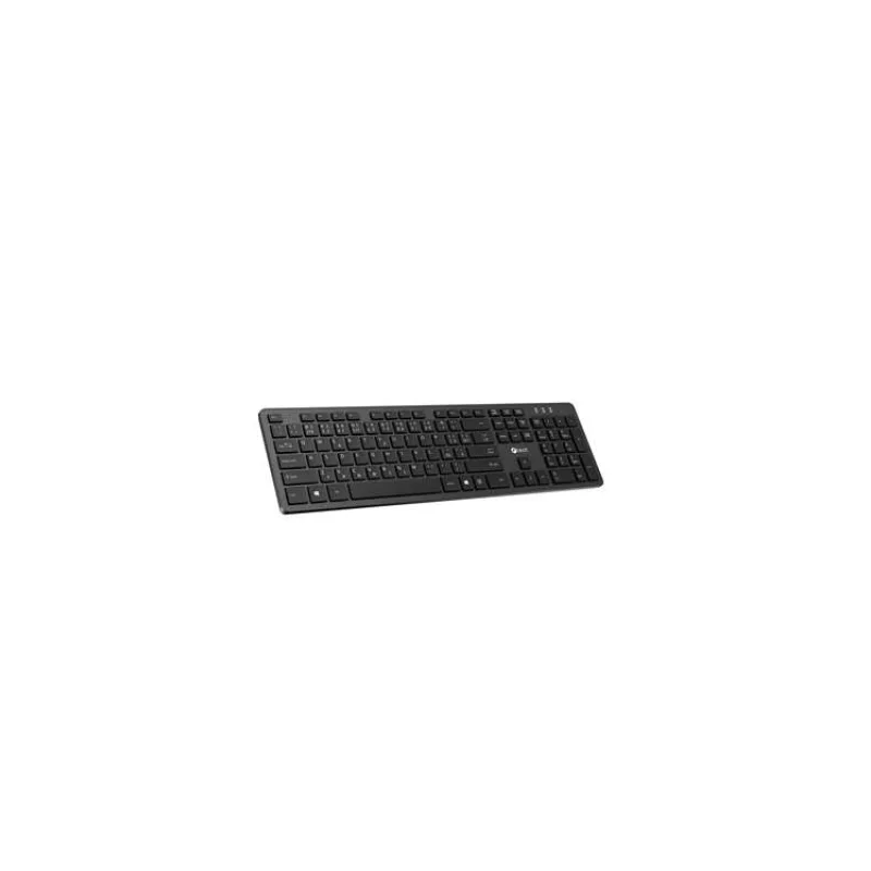 C-TECH klávesnice KB-115 bezdrátová 2.4Ghz USB, slim, CZ/SK, černá (KB-115)