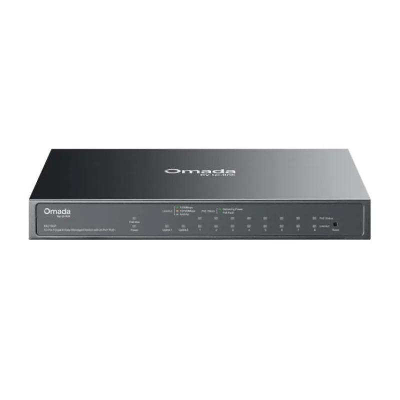 TP-Link ES210GP Omada 10portový gigabitový easy managed switch s 8 porty PoE+ (ES210GP)