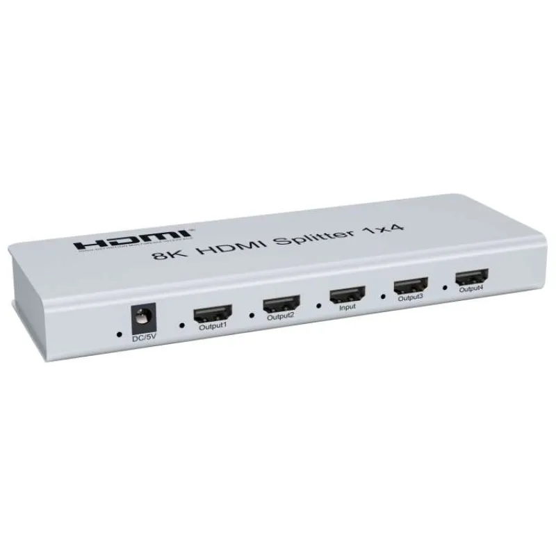 PremiumCord HDMI 2.1 splitter 1-4 porty, 8K@60Hz, 4K@120Hz, 1080p, HDR (khsplit4p)