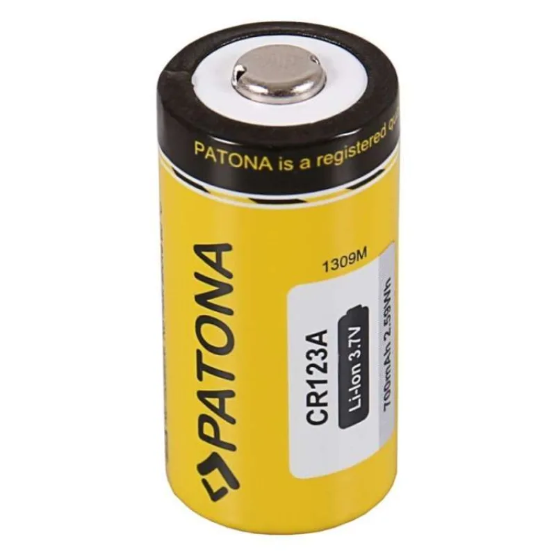 PATONA nabíjecí baterie CR123A/16340 700mAh Li-Ion 3,7V, 1ks v balení (PT1309)